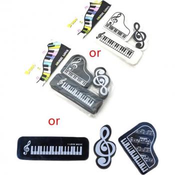3pcs Korean Musical Piano Notes Erasers for School Supplies
