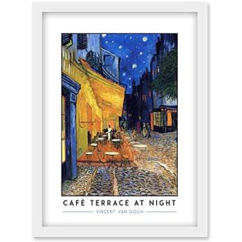 Vincent Van Gogh: Café Terrace at Night – A4 Wall Art, Du Forum Collection