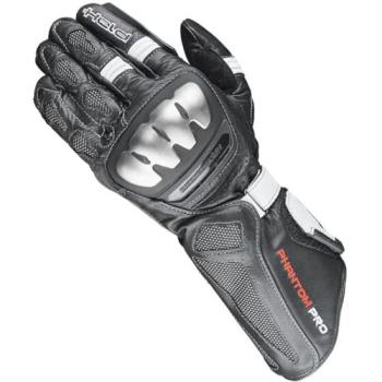 Held Phantom Pro, Motorradhandschuhe Schwarz/Weiß
