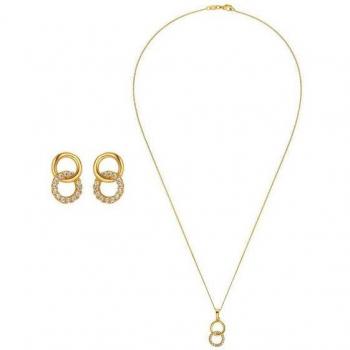 Heideman Lene Set – Silberschmuck mit Kette & Ohrringe