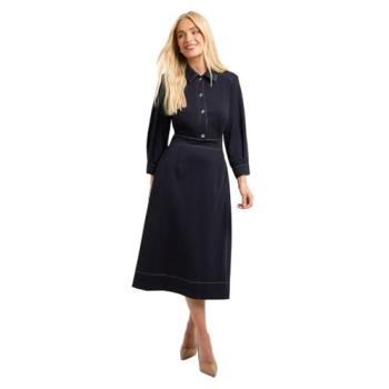 Navy Women's Petite Ponte Midi Dress – Wallis Size 12