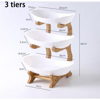 Assiette de Service en Bois pour Fruits