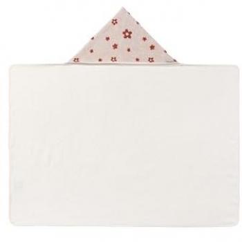 Telo di Raso Sterntaler con Cappuccio Farm Ecru 100x70