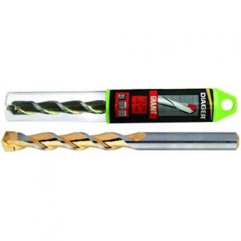 Outil de forage diamanté pour roches dures, modèle 208 mm, 5 pans x 85 mm