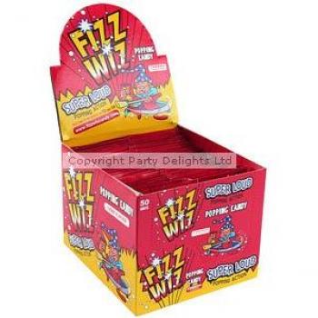 Candy Popping Rosso Fizz Wizz – 50 pezzi