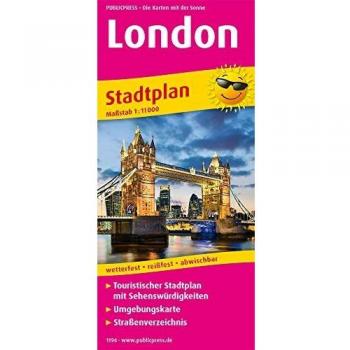 London: Touristischer Stadtplan mit Sehenswürdigkeiten und Straßenverzeichnis. 1:11.000 (Stadtplan / SP)
