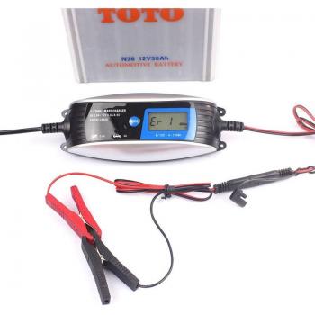 6V/12V Digital LCD Car Battery Charger with Automatic Pulse Repair