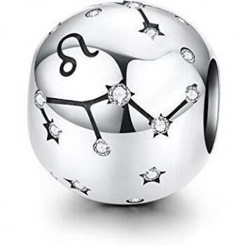 LaMenars 12 Sternzeichen Bead Charms 925 Sterling Silber Anhänger für Chamilia