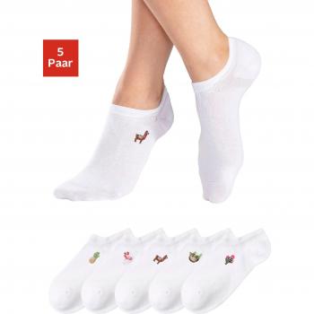 H.I.S Baumwoll-Sneakersocken mit Motivstickerei (5 Stück)