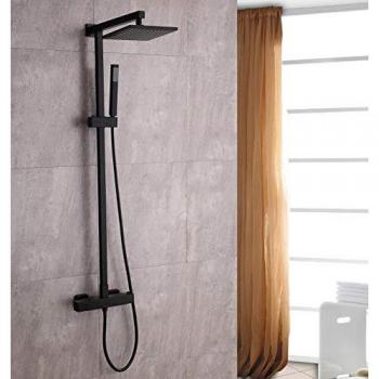 Conjunto de Ducha Bernstein en Negro con Rociador