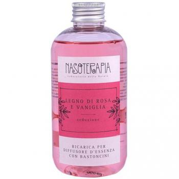 Nasoterapia Ricarica per Diffusore Bastoncini 250 ml Legno di Rosa e Vaniglia