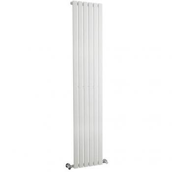 Square Radiator 2307 BTU – 1800×354 mm, Satin White, Single‑Panel Design