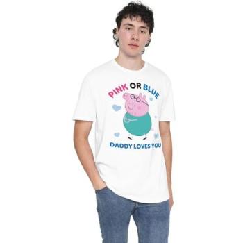 Daddy Pig “I Love You” T-Shirt by Hasbro – Pink or Blue – Size 5XL