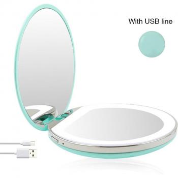 Miroir de Maquillage Éclairé 3/10X LED 5 Couleurs avec Capteur