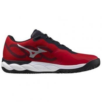 Mizuno Wave Enforce Court Scarpe da Padel Rosso/Vulcan/Bianco
