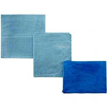 Set de Sábanas para Minicuna 3 Pcs 80x120 cm Giraffe Azul