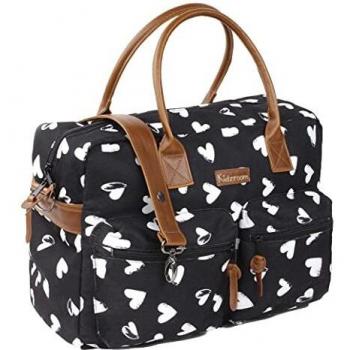 Kidzroom Wickeltasche Black & White Herz