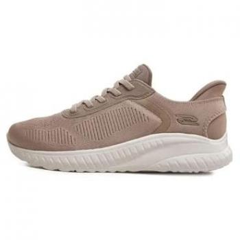 Skechers Slip-ins Damen Sneaker taupe Textil Slip-On