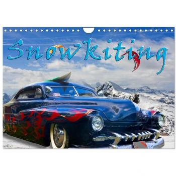 Snowkiting (Wandkalender 2025 DIN A4 quer) CALVENDO Monatskalender