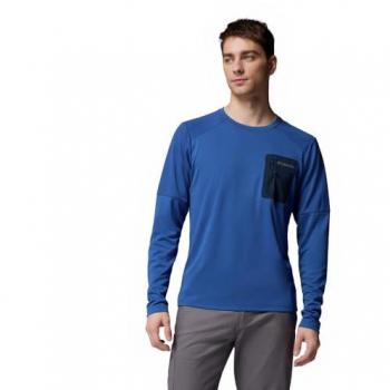 Columbia Tech Mountain Blue Knit Sweatshirt – Men’s