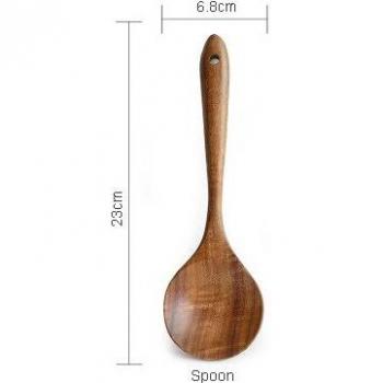 Teak Wood Non-stick Cooking Utensil Set