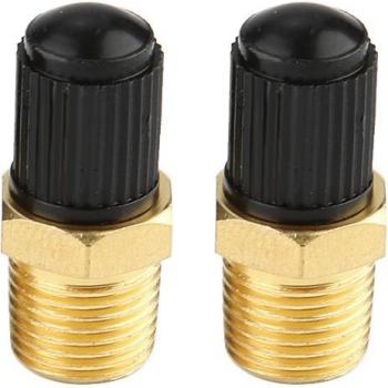Zwei Stück 1/8'' NPT MPT Gemisch-Luftkompressor Panzerfüllventil Zwillingskopf