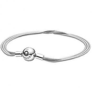 Pulsera Pandora Moments en plata Multi Cadena Serpiente 599338C00