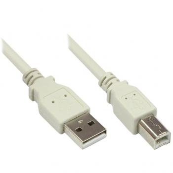 USB 2.0 Kabel, Stecker A auf Stecker B, 5m, Good Connections