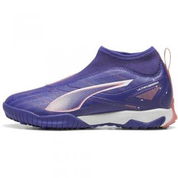 Puma Ultra 5 Match+ Junior Sunset Glow Soccer Boots – UK 4 (Blue & White)
