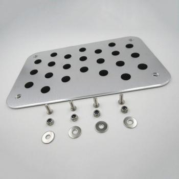 30x20cm Car Floor Mat with Aluminum Alloy Heel Plate