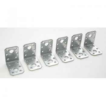 Staffe di giunzione zincate 90x90x40 mm Set da 6 Alberts