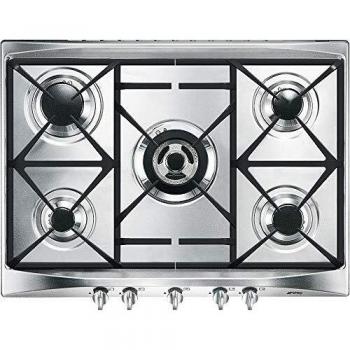 Smeg Piano Cottura 5 Fuochi Inox 70 cm