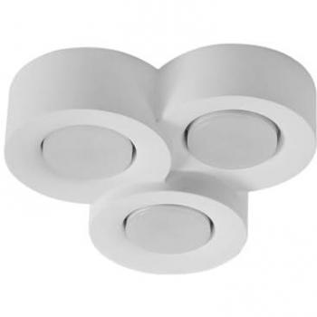 Lindby Levia Deckenleuchte, Gips, 3-flammig