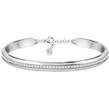 Brazalete de acero con cristales Morellato para mujer