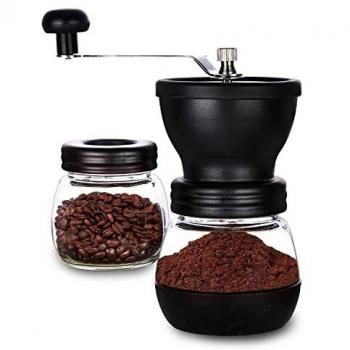 Premium 2‑Glass Jar Hand Mill for Espresso