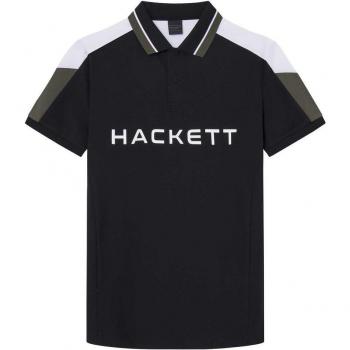 Polo Hackett Mixkleur Korte Mouw Tops – Size S – Zwart, Groen, Kaki, Wit