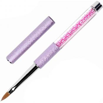 Acrylic Handle Kolinsky Nail Brush Set