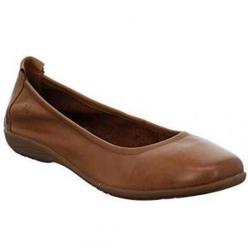 Josef Seibel Damen flache Ballerinas Fenja 01, Weite G, Braun (Camel), 36 EU