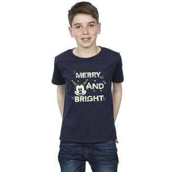 Disney Boy’s Navy Merry Mouse Top (Size 7‑8)