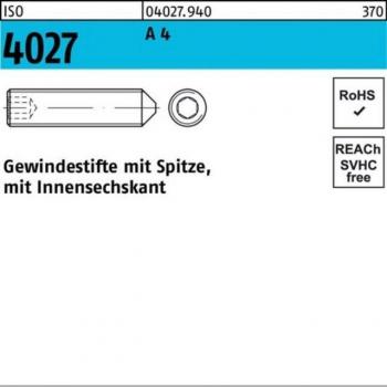 Nobrand Gewindebolzen M5x0,8x12mm Edelstahl