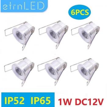 Pack de 6 Focos LED 12V para Armarios