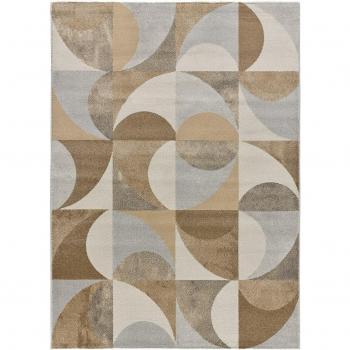Tapis beige géométrique 160x230 cm
