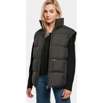 Damen‑Waist‑Puffer-Weste Urban Classics – 100 % Polyester – 4XL – Schwarz