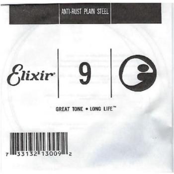 Elixir Corde Simple Acier Plat Anti-Rouille .009