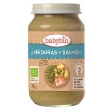 Babybio menu de verdura y salmón bio 200 gr