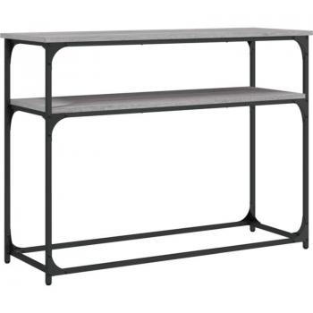 Consola de Entrada Contemporánea 100x35,5x75 cm Gris