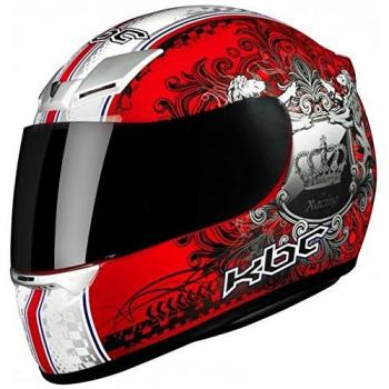 KBC XP3 Gallant Race Lid J&S Motorcycle Helmet (Red)