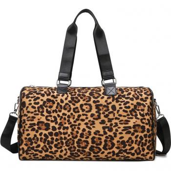 Leopard Print Crossbody Travel Bag