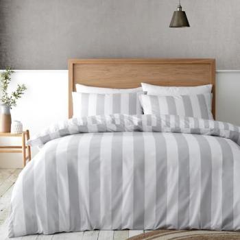 Midnight Crest Cove Stripe Duvet Ensemble