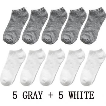 10 Pairs Casual Low Cut Socks for Women